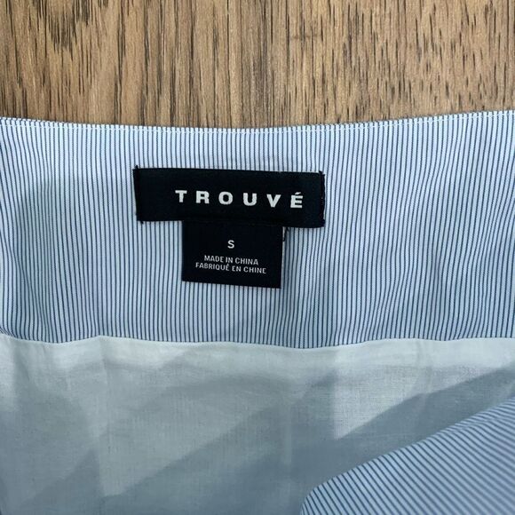 Trouvé Mixed Stripe Poplin A-Line Skirt size S - Picture 5 of 5